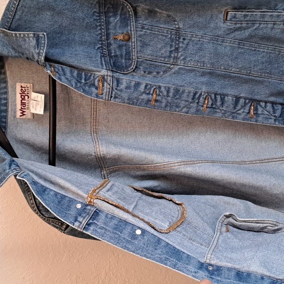 Wrangler Jean Jacket Xl unisex rhinestones lion - Picture 8 of 8